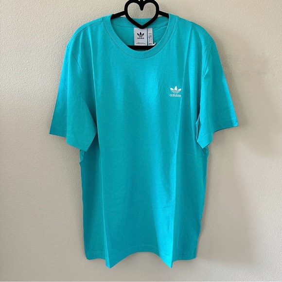 Adidas Semi-Mint Rush Trefoil Cotton Short Sleeve Tee / T-Shirt NWT Size L - Picture 9 of 9
